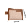Japceit Retros-Colored Mini Zipper Mesh Bag,Portable Cosmetic Organizer ...