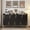 Black, variant on Costway Buffet Cabinet, 55” Long Sideboard with 4 Doors, 5 Metal Legs for Living Room Black
