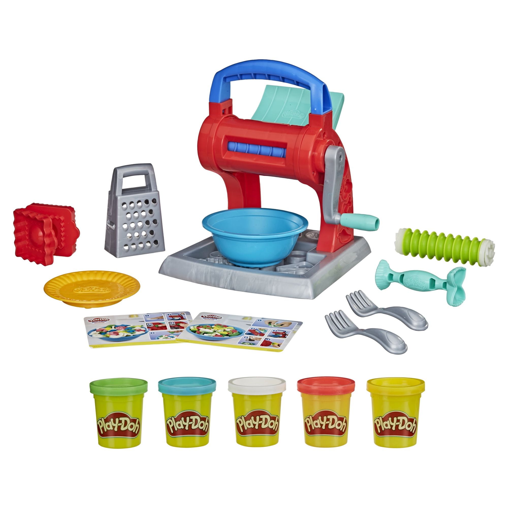 Dear Deer Color Dough Kitchen Creations Play Set, Noodle Maker Ice Cream  Party Favors Dough Playset for Kids Ages 2-4 4-8, Handmade DIY Spaghetti