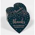 thumbnail image 2 of Inkdotpot Pack Of 50 Real Rose Gold Foil Paper Tags Thanks For Celebrating The Bride To Be Bridal Shower Favor Hang Tags, 2 of 6