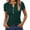 05# Dark Green, variant on Womens Tops 2026 Spring Summer Top Henley V Neck Short Sleeve Button Slim Fit Casual Ribbed Knit Shirts Blouses Clothes Purple Pink 2XL