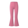 thumbnail image 6 of Kogui Teen Outfit Girls Ribbed Knit 2 Piece Outfit Set, Short Sleeve Top with Wide Leg Pants, Summer Casual Clothing Size 11-12 (Hot Pink,11-12 Years), 6 of 8