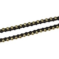 thumbnail image 2 of Triple Wrap Mini Fashion Brass Beads Black Cotton Wax Rope Strand for Male and Female Adult, 2 of 3