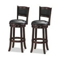 thumbnail image 1 of Tabouret de Bar Pivotant 29 Pouces en Cappuccino - Ensemble de 2, 1 of 2