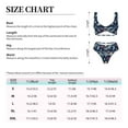 thumbnail image 6 of Wukai Sea Creatures Women's Bikini Set Two Piece,wimsuit High Waisted V Neck Twist Front Adjustable Spaghetti Straps Bathing Suit-, 6 of 7