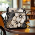 thumbnail image 3 of Kuiaobaty Hibiscus Flower Print Crossbody Bag for Women Medium Size, Trendy Vegan Leather Hobo Purse Crossbody, Portable Zipper Satchel Purse with Adjustable for Travel & Work, 3 of 7