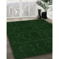 thumbnail image 2 of Ahgly Company Indoor Round Patterned Deep Emerald Green Area Rugs, 6' Round, 2 of 6