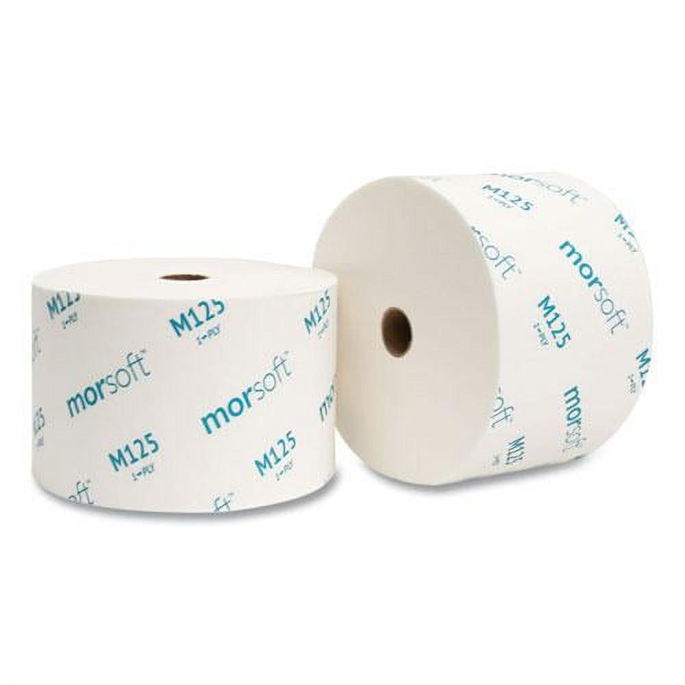 Morcon Small Core 1-Ply Septic Safe Toilet Paper, 2500 Sheets, 24 Rolls per Carton