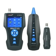 NOYAFA Telephone Wire Electrical Line Finding Testing Cable Tester Handheld Line Finder Cable Detector Wire Measuring Instrument for Network Maintenance Collation For RJ45 RJ11 BNC Metal Ca