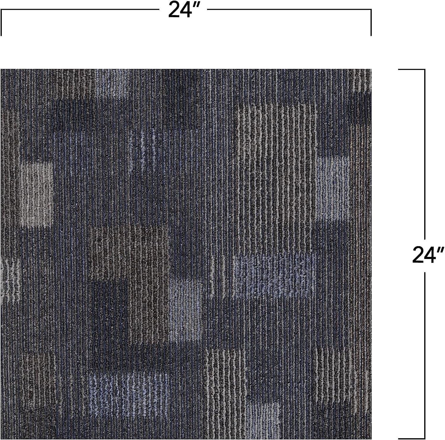 Mohawk Basics 24" x 24" Carpet Tile Sample with EnviroStrand™ PET Fiber in Ocean Deep (1 piece)