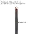 thumbnail image 2 of Unique Bargains 2 Pcs Courbure à Ressort en PVC 11,8mm Ou 1000mm Long Conduit à Ressort Rouge, 2 of 6