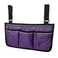 thumbnail image 1 of Wheelchair Armrest Side Bags with Reflective Strips Wheelchair Side Hanging Storage Bag Pouch for Home, 1 of 8