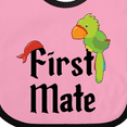 thumbnail image 4 of Inktastic First Mate Pirate with Parrot and Bandanna Boys or Girls Baby Bib, 4 of 4