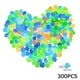 thumbnail image 3 of Paquete de 300 Piedras Luminosas de Colores, Rombos, para Decoración de Exteriores, Aceras, Jardines, Acuarios y Piscinas., 3 of 7