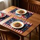 thumbnail image 4 of Americans Independence Day Themed Decorative Placemats Festive Table Mats Coffee Table Dining Table Decor Heat-Resistants Tablecloths Party Decorations, 4 of 6