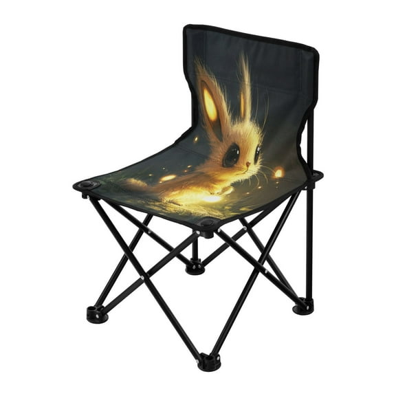 Outdoor Folding Chair 14.46x14.46x22.83 Inches, Camping Folding Chair Easy to Carry Ideal for Outdoor Picnics Camping Park Fishing Little Yellow Elf