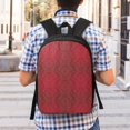 thumbnail image 5 of Xecao Vintage Burgundy print Travel Backpack, Large Computer Backpack for Men Women, College School Rucksack Book Bag, 5 of 5