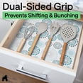 thumbnail image 5 of GORILLA GRIP Shelf Liner for Kitchen Cabinets Non Adhesive Drawer Liners DripGuard 12x120 Inch Turquoise, 5 of 10