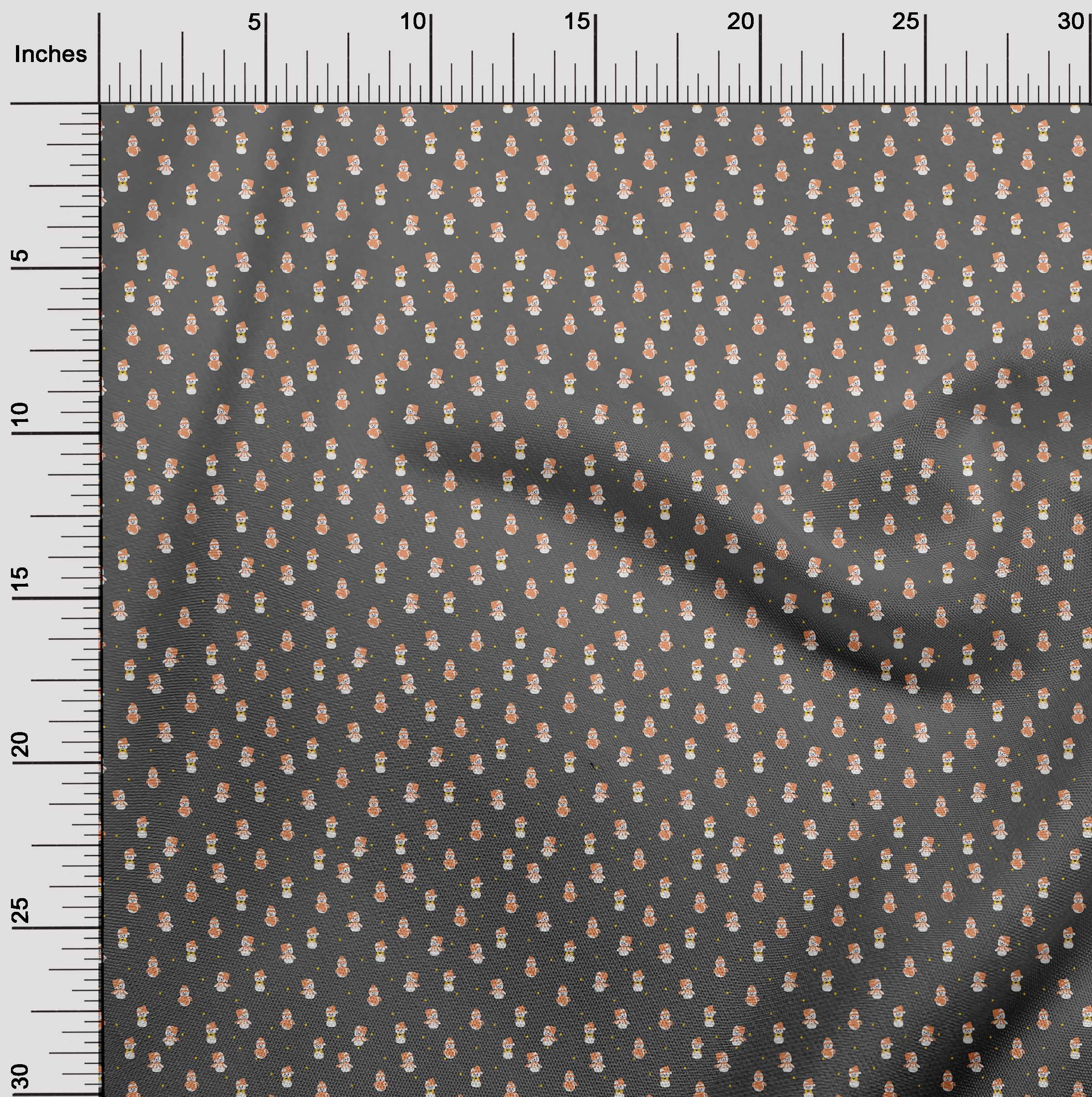 oneOone Viscose Jersey Gray Fabric Christmas Fabric For Sewing Printed Craft Fabric By The Yard 60 Inch Wide
