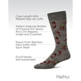 thumbnail image 3 of MeMoi Hot Stuff Sriracha Bamboo Blend Men's Crew Socks - Mens - Male, 10-13, Asphalt, 3 of 10