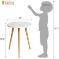 thumbnail image 3 of Round End Table for Living Room - Small Space Accent Table, 3 of 8