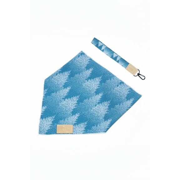Siberian Spruce Dog Bandana & Matching Keychain
