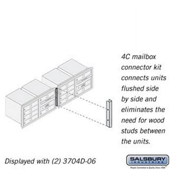 Salsbury 3704CK Recessed Mounted 4C Horizontal Mailbox Connector Kit for 4 Door High Units