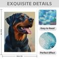 thumbnail image 3 of Diamond Art Kit for Adults, Rottweiler Portrait Tongue Out Diamond Painting for Adults Beginners, 5D DIY Diamond Art Painting Kits, Colorful Diamond Painting Craft for Home Decor 12x16, 3 of 7