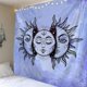 thumbnail image 2 of Tapiz de Tarot Mark Watching the Moon Dormitorio Fondo decorativo Tela-150 * 150 (Tela cepillada), 2 of 5