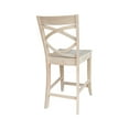thumbnail image 4 of International Concepts Milano Solid Wood Counterheight Stool - 24" Seat Height, 4 of 8