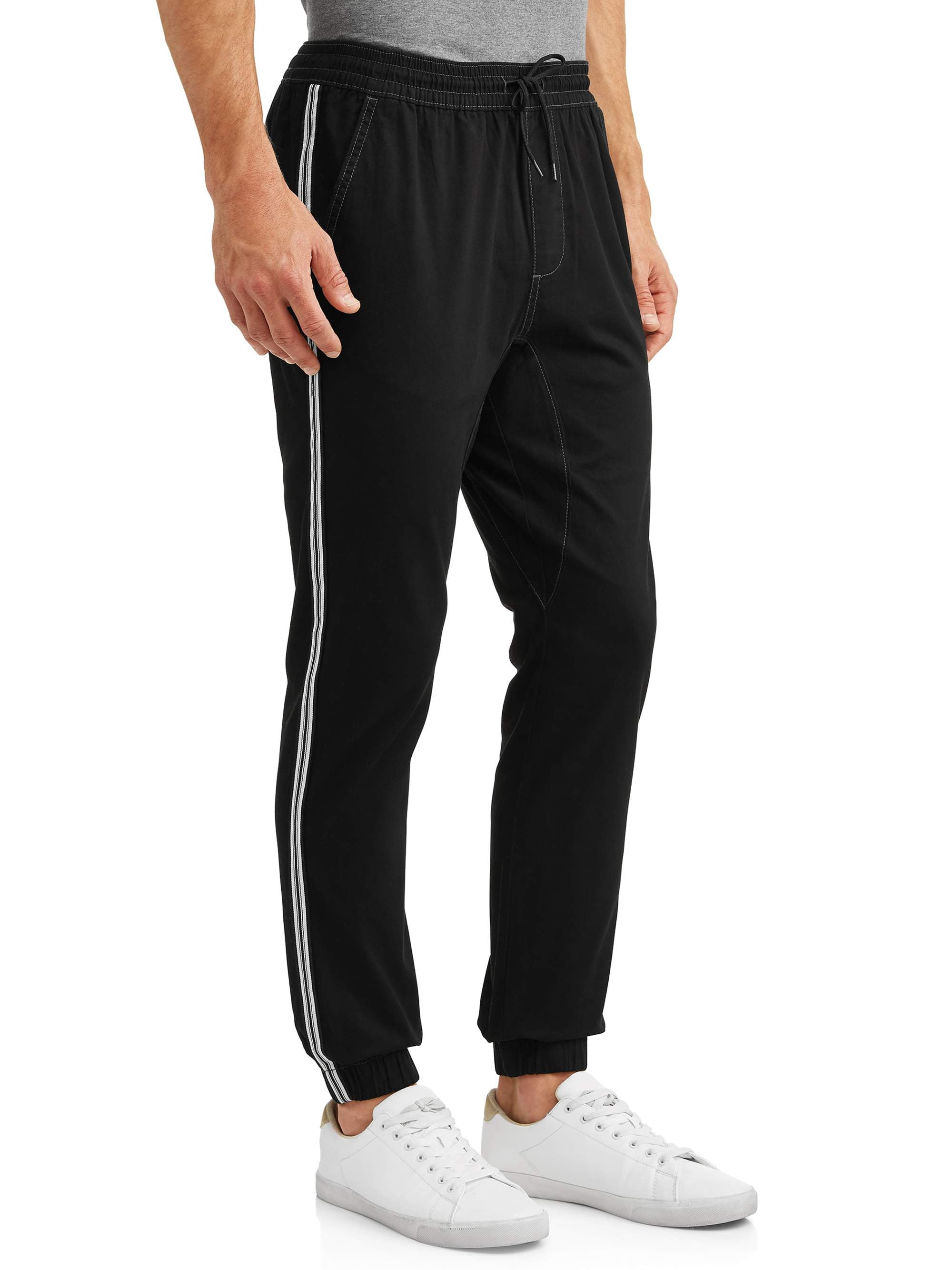 mens side stripe joggers