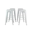 thumbnail image 1 of White Tolix Stool, solid metal frame, Counter 26"H, Stool Chair Ideal for Kitchen Island Counter. (Set of 4), 1 of 3