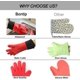 thumbnail image 3 of Guantes para barbacoa con utensilios para barbacoa, guantes para hornear de silicona resistentes al calor, guantes largos impermeables para horno de barbacoa con capa interior de algodón para bar, 3 of 5