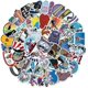 thumbnail image 1 of 50 Pcs Skiing Sports Stickers Travel Stickers Ice Skating Stickers Winter Theme Decals for Laptop Phone Case Cars Skateboards Graffiti Decals Party De, 1 of 4
