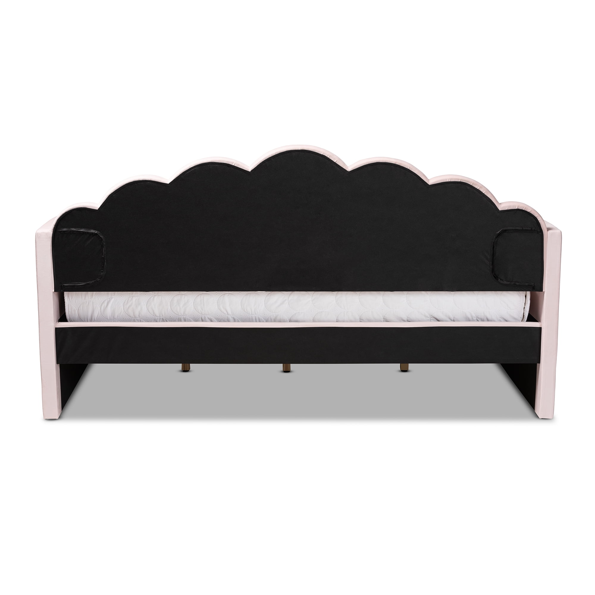 Baxton Studio Select Modern Contemporary Polyester Queen Daybed Frame Pink