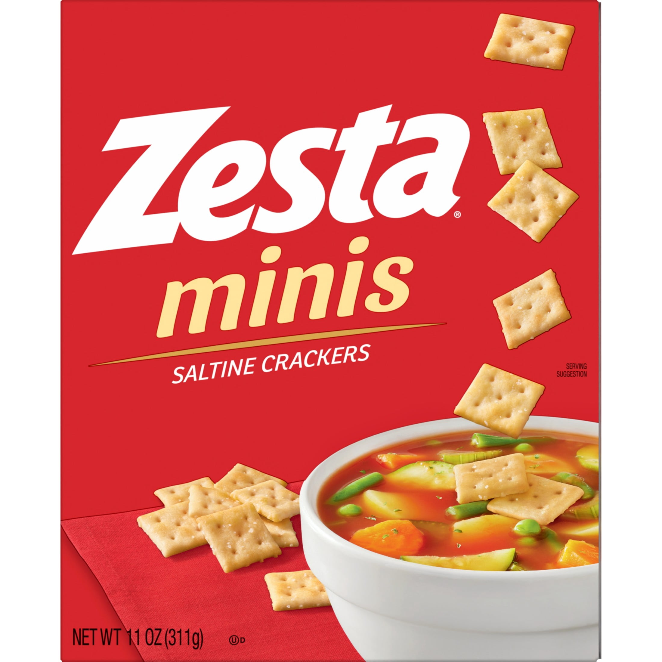 (3 pack) Zesta Minis Original Saltine Crackers, Soup Crackers, 11 oz