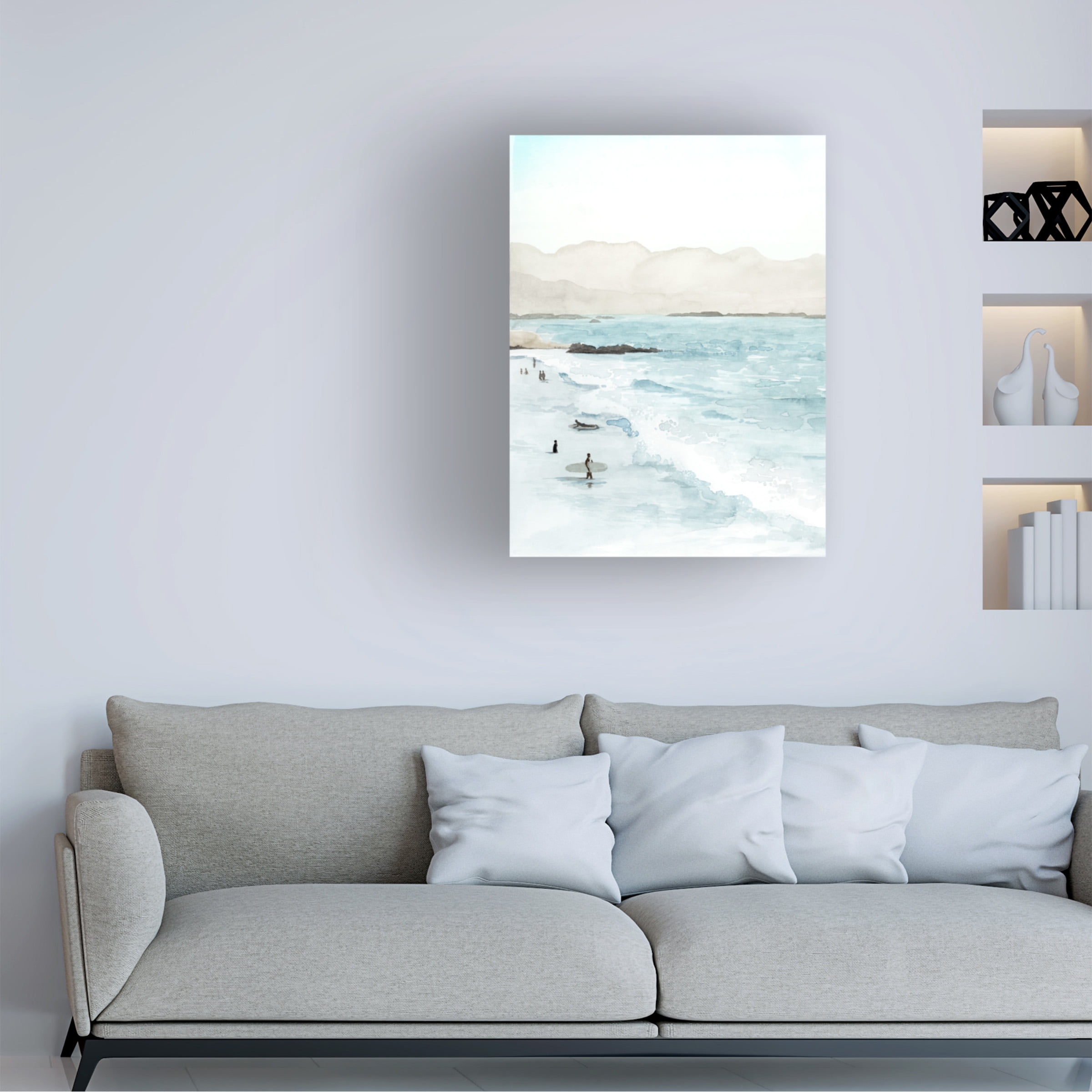 Grace Popp 'In The Surf I' Canvas Art