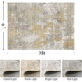 thumbnail image 2 of Modern Abstract Area Rug Carpet X Rugs for Living RoomMachine Washable Rugs for Bedroom Dining Living Room Rug Grey MultiColor, 2 of 8