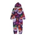 thumbnail image 2 of Penkiiy Family Christmas Onesies Matching Sets Pajamas Holiday Cute Print Pjs Hoodie Fleece Sleepwear for Couple and Kids 5 Years Multicolor, 2 of 5