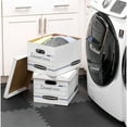 thumbnail image 4 of Bankers Box 703 Letter / Legal 10x12x15 Basic-Duty Storage & File Boxes w/ Lift-Off Lids (Pack of 10), 4 of 8