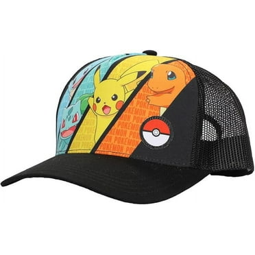 Pokemon Mesh and Microfiber Youth Baseball Hat Black