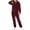 Wine 5, variant on Winter Warm Fleece Jumpsuits Pajamas for Women Long Sleeve Comfy Fuzzy Hooded Zipper Jumpsuit