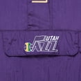 thumbnail image 5 of Men's Mitchell & Ness Purple Utah Jazz  Team OG 2.0 Vintage Logo Anorak Windbreaker Quarter-Zip Jacket, 5 of 7