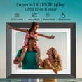 thumbnail image 7 of BSIMB 11 inch 2K Digital Photo Frame Wifi, 2176x1600 Ultra-Clear IPS Display, 32GB Smart Electronic Picture Frame, Easy to Share Photos & Videos via App or Email, Gift for Loved One, 7 of 7