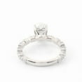 thumbnail image 5 of solitaire jewels 1.75CT Oval Moissanite Solitaire Engagement Ring For Women, 18K White Gold, 5 of 6