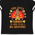thumbnail image 4 of Inktastic This Little Turkey is Going to Be a Big Brother with Orange Text Boys Toddler T-Shirt, 4 of 5