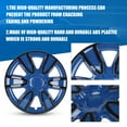 thumbnail image 6 of 4Pcs/Set 15 inch Universal Wheel Rims Cover Hubcaps Snap on Car Truck SUV Wheel Covers ABS+PC Material （15-inch,Black +Blue Lacquer), 6 of 9