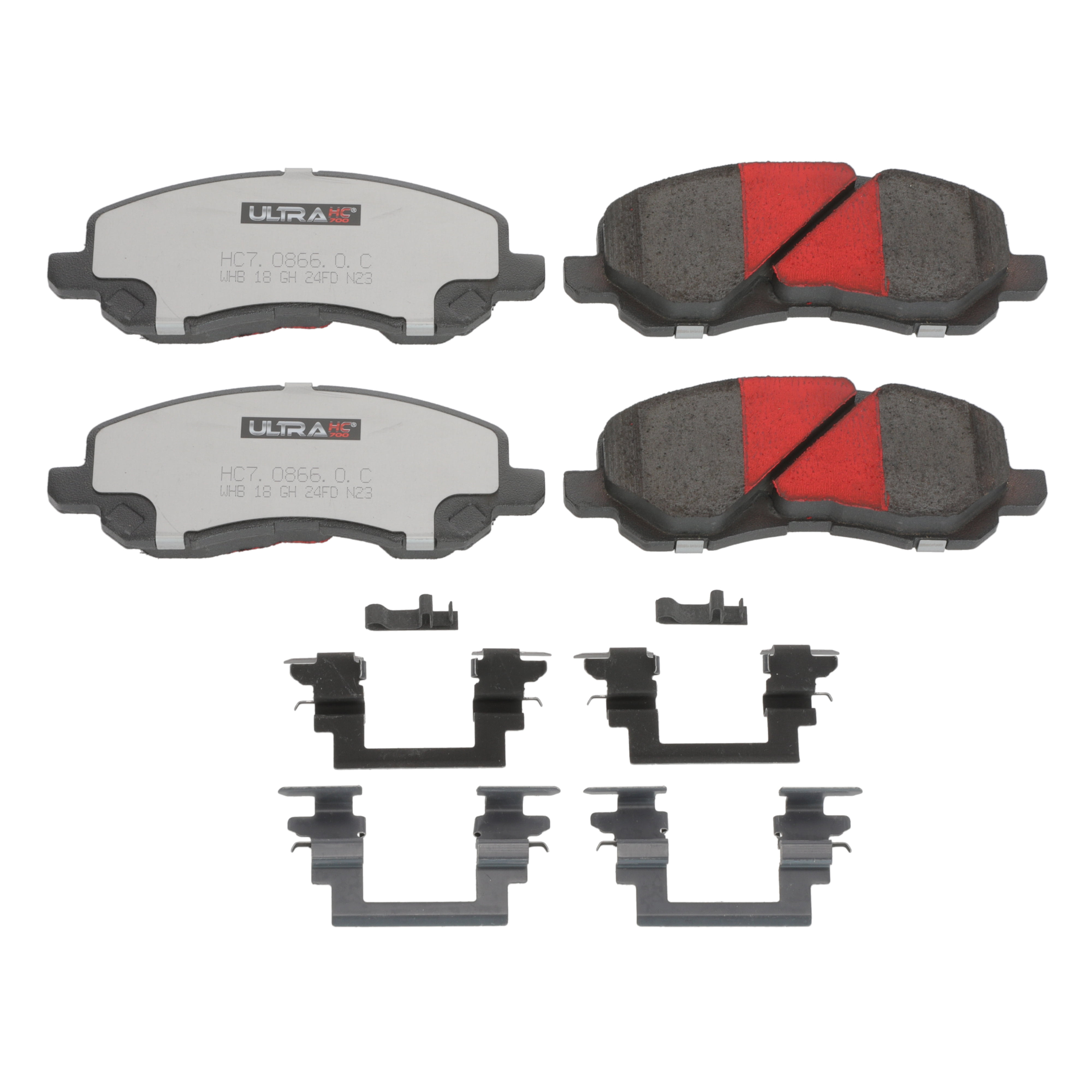 UltraHC 700 Brake Pad Set, Front HC7.0866.0.C, Jeep Compass 2017-2007
