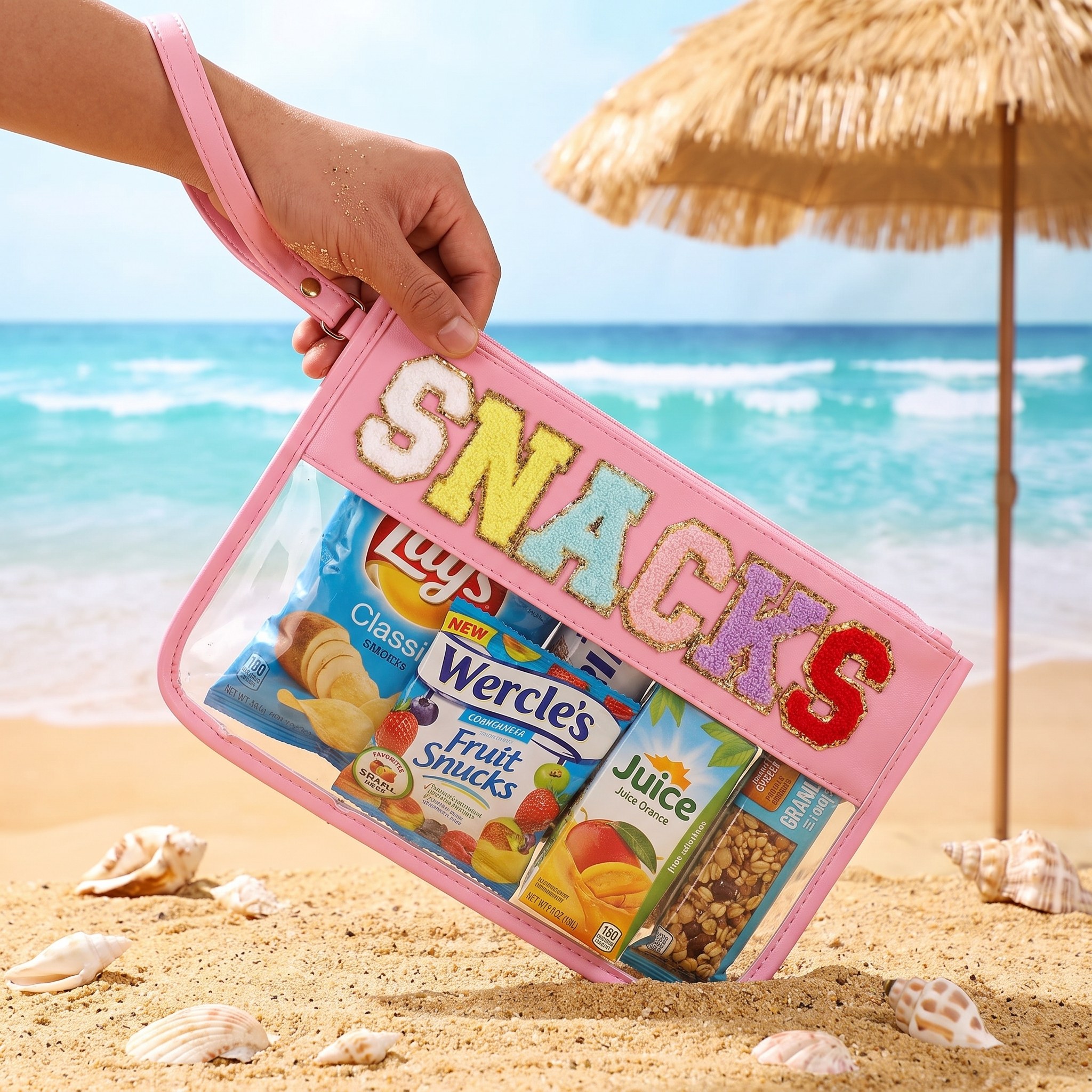 Transparent Makeup Bag, Portable Waterproof PVC Makeup Storage Bag