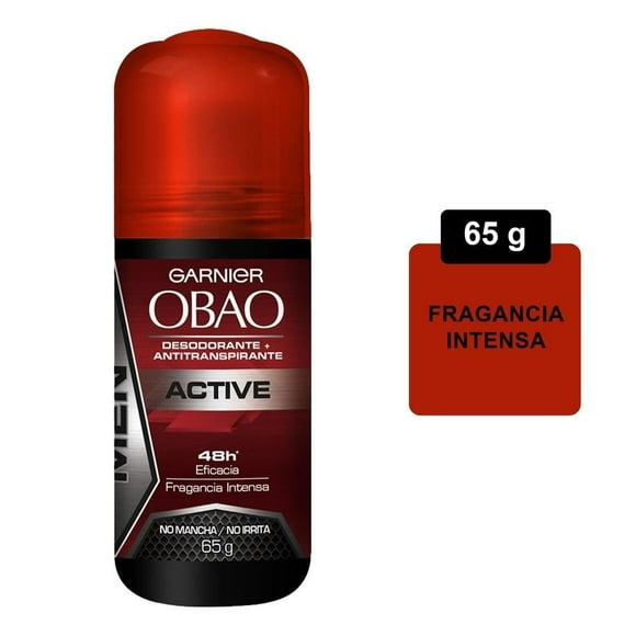 Antitranspirante Garnier Obao for Men active roll on para hombre 65 g